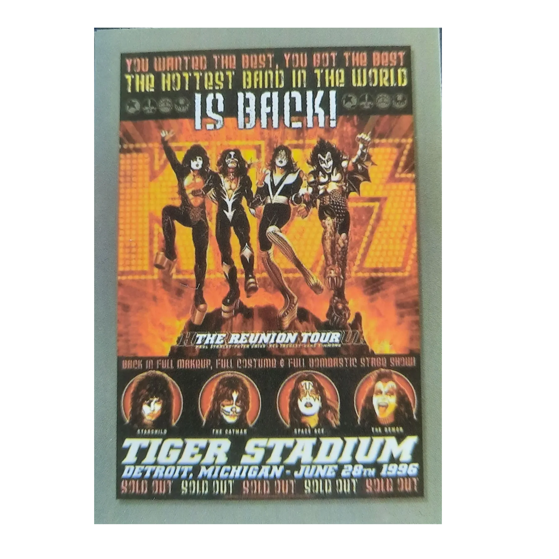 Autocollant Kiss at Tiger Stadium