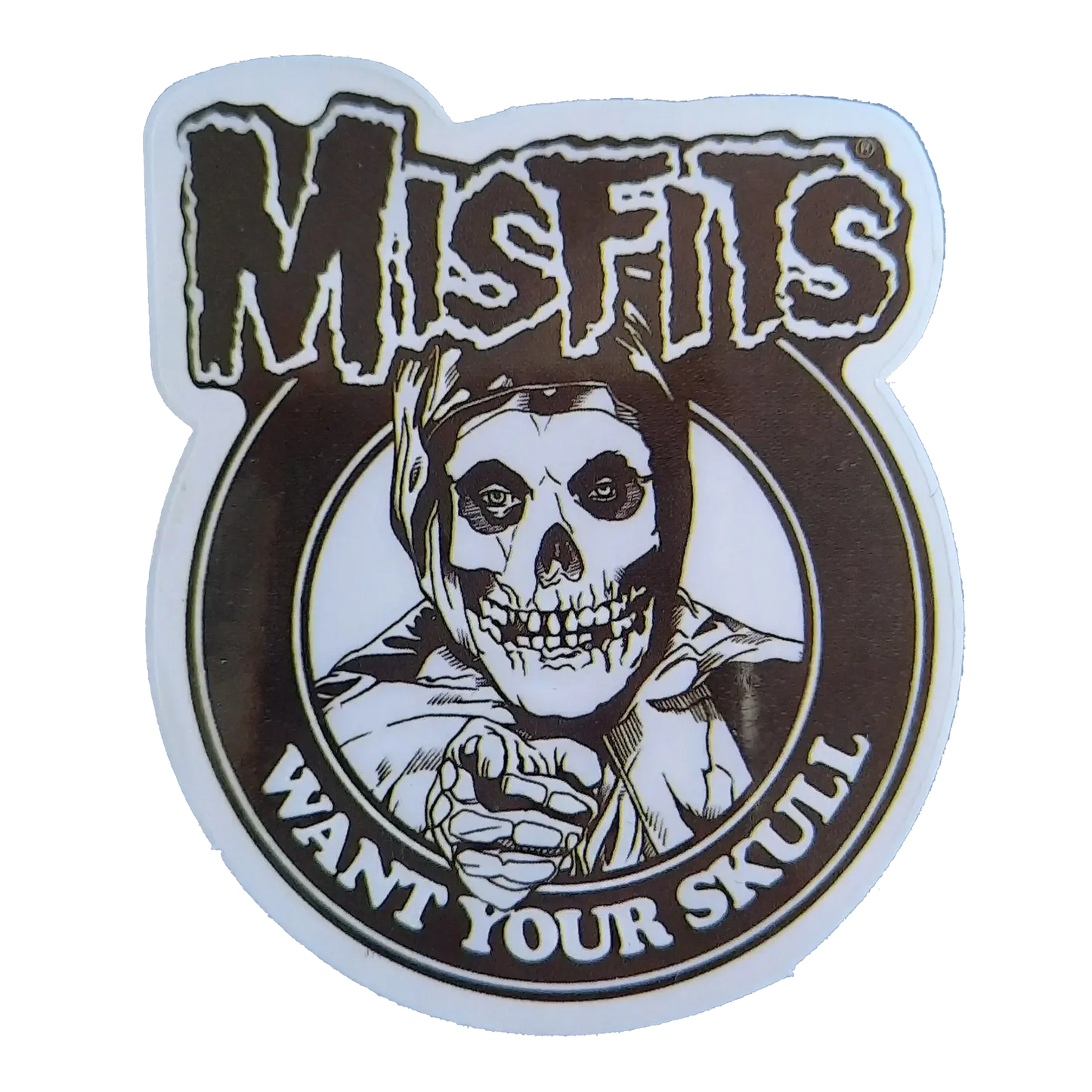 Autocollant Misfits - Want your skull