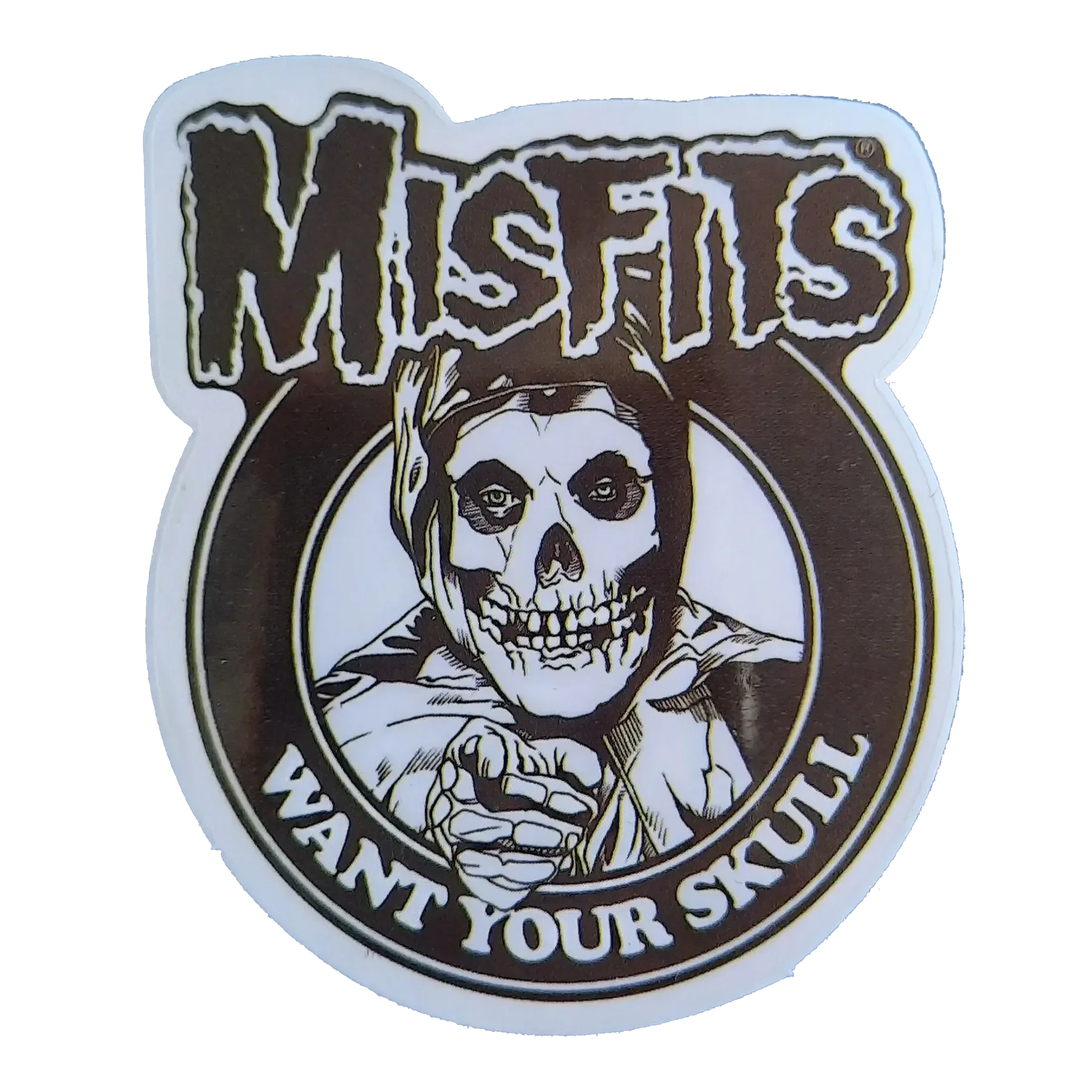 Autocollant Misfits - Want your skull