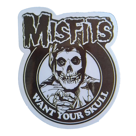 Autocollant Misfits - Want your skull