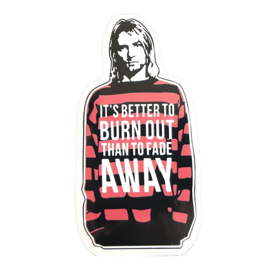 Autocollant Nirvana - Kurt it's better