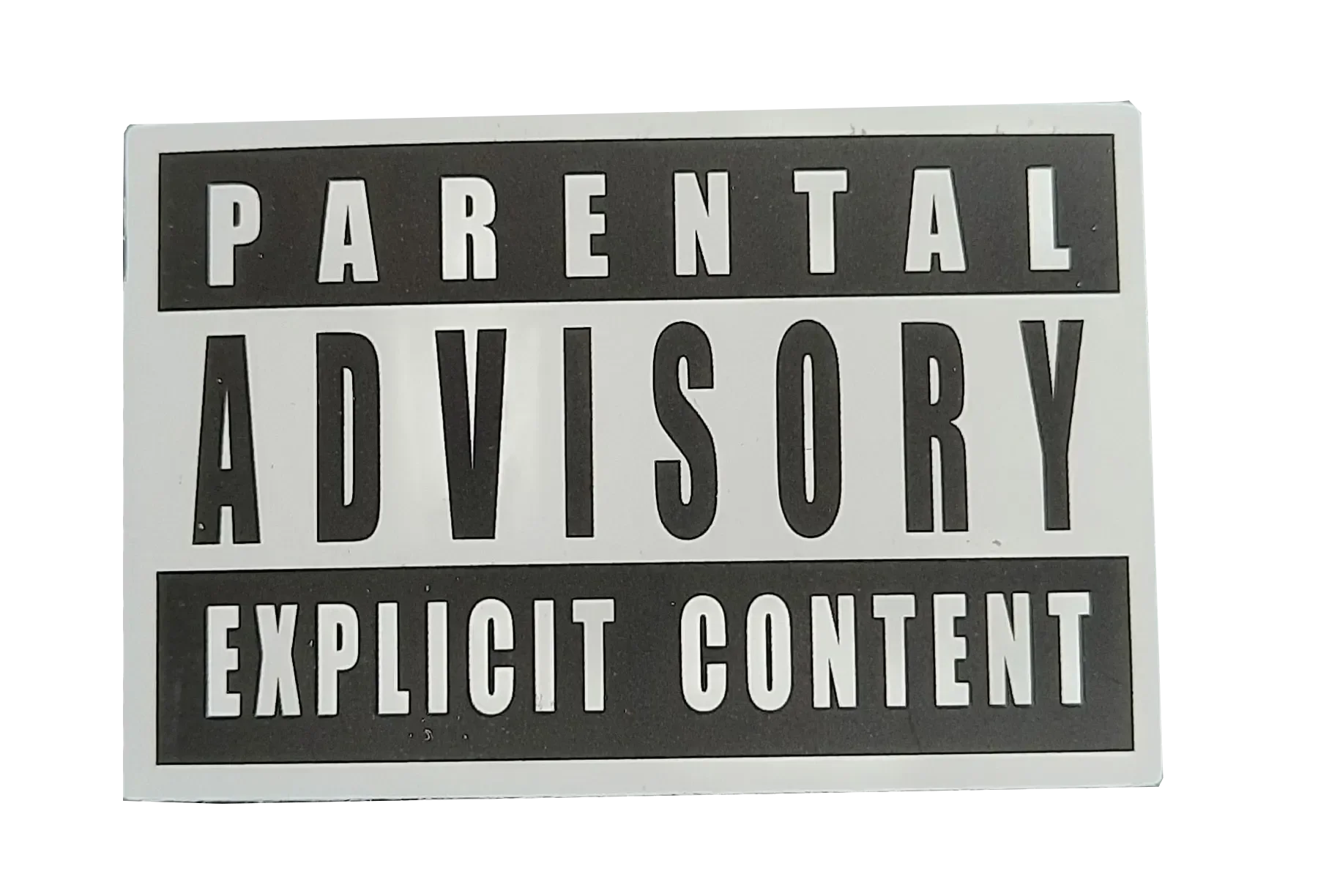 Autocollant Parental Advisory Explicit Content