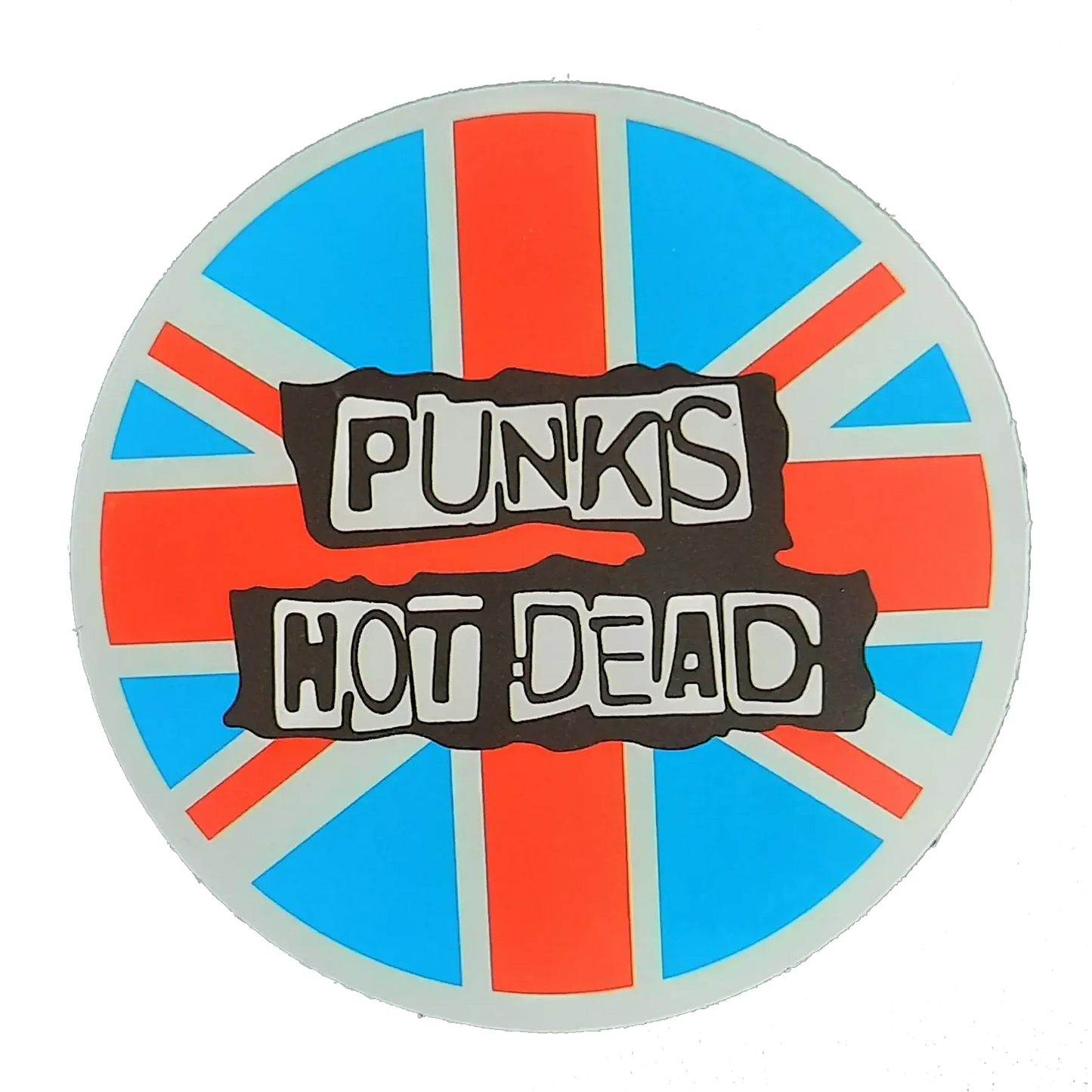 Autocollant Punks Not Dead rond