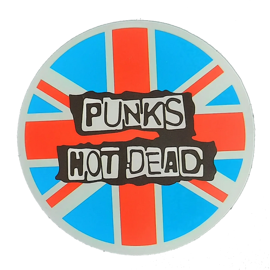 Autocollant Punks Not Dead rond
