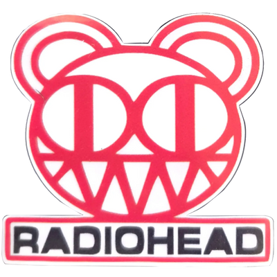 Autocollant Radiohead - Bear rouge