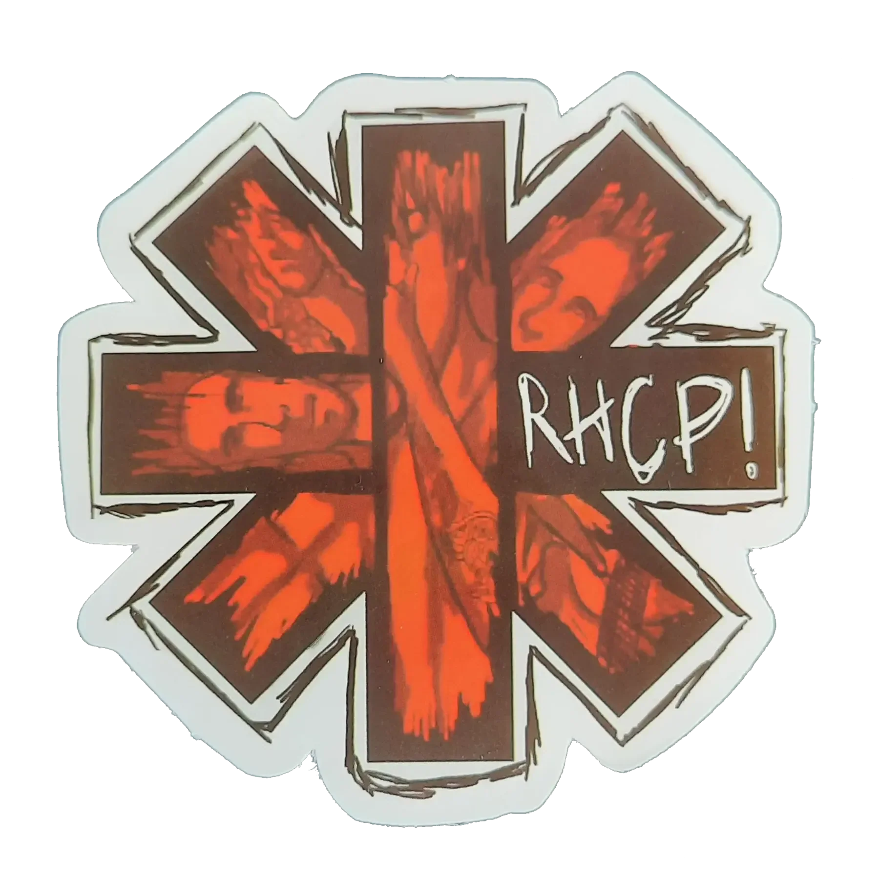 Sticker Red Hot Chili Peppers - Cross cut