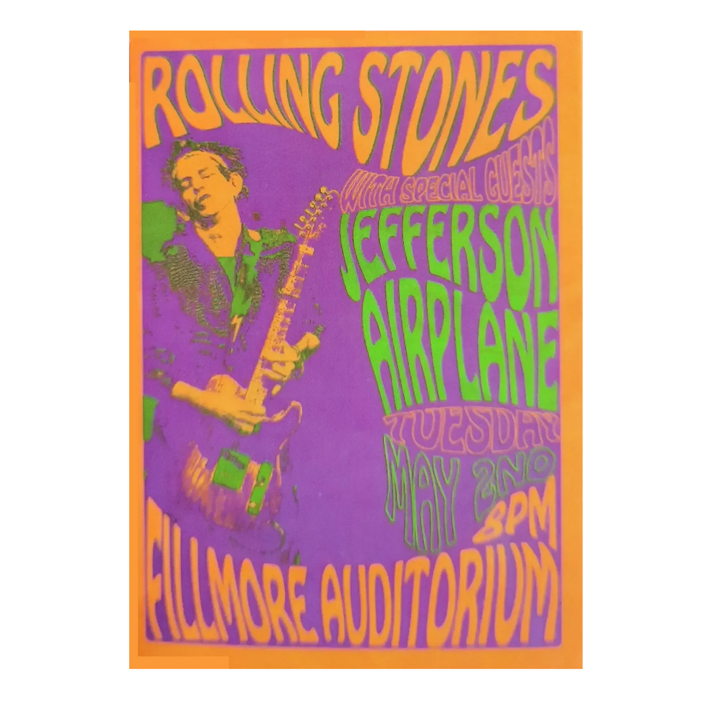 Sticker Rolling Stones at Fillmore Auditorium