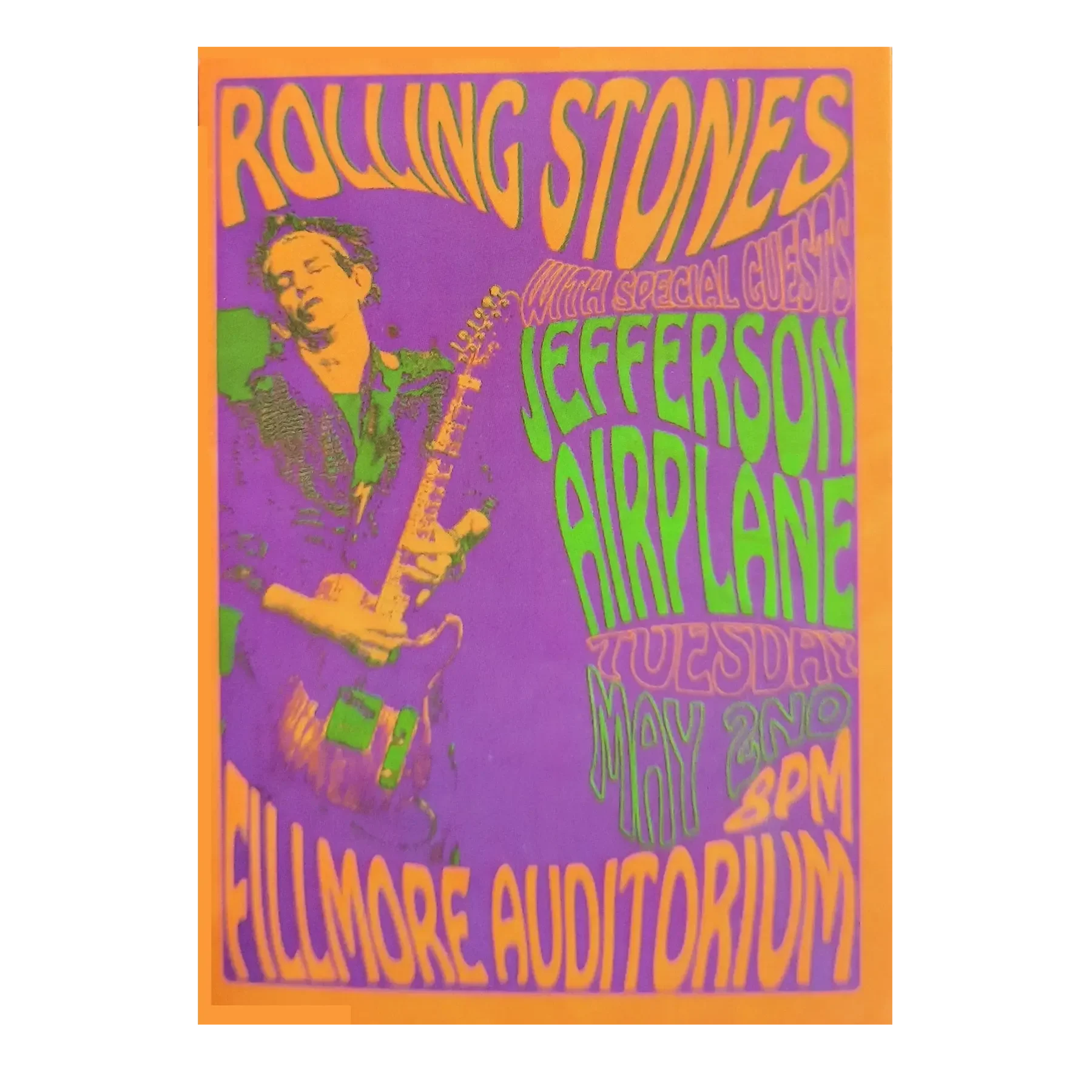 Sticker Rolling Stones at Fillmore Auditorium