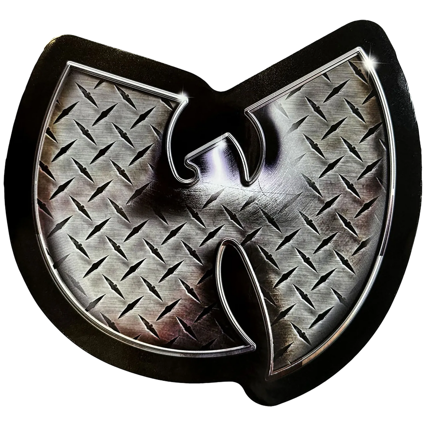 Logo Wu-Tang Clan effet métal avec inscription WU-TANG | Wu-Tang Clan metal-effect logo with WU-TANG lettering