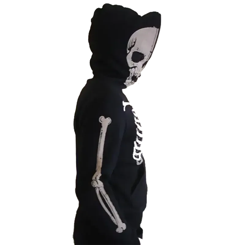 Sweat shirt Skull intégral (vue profil)