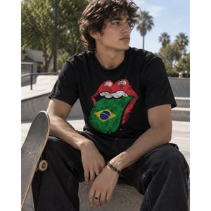 T-shirt Rolling Stones - Langue Brésil - vue 2
