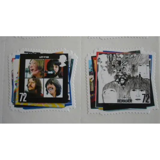 Planche de 30 timbres Beatles - Let it be/Revolver