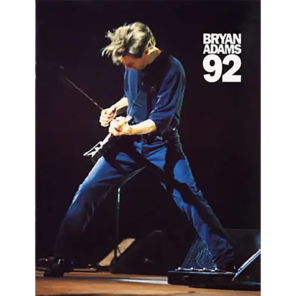 Programme officiel Bryan Adams Waking up the world tour 92