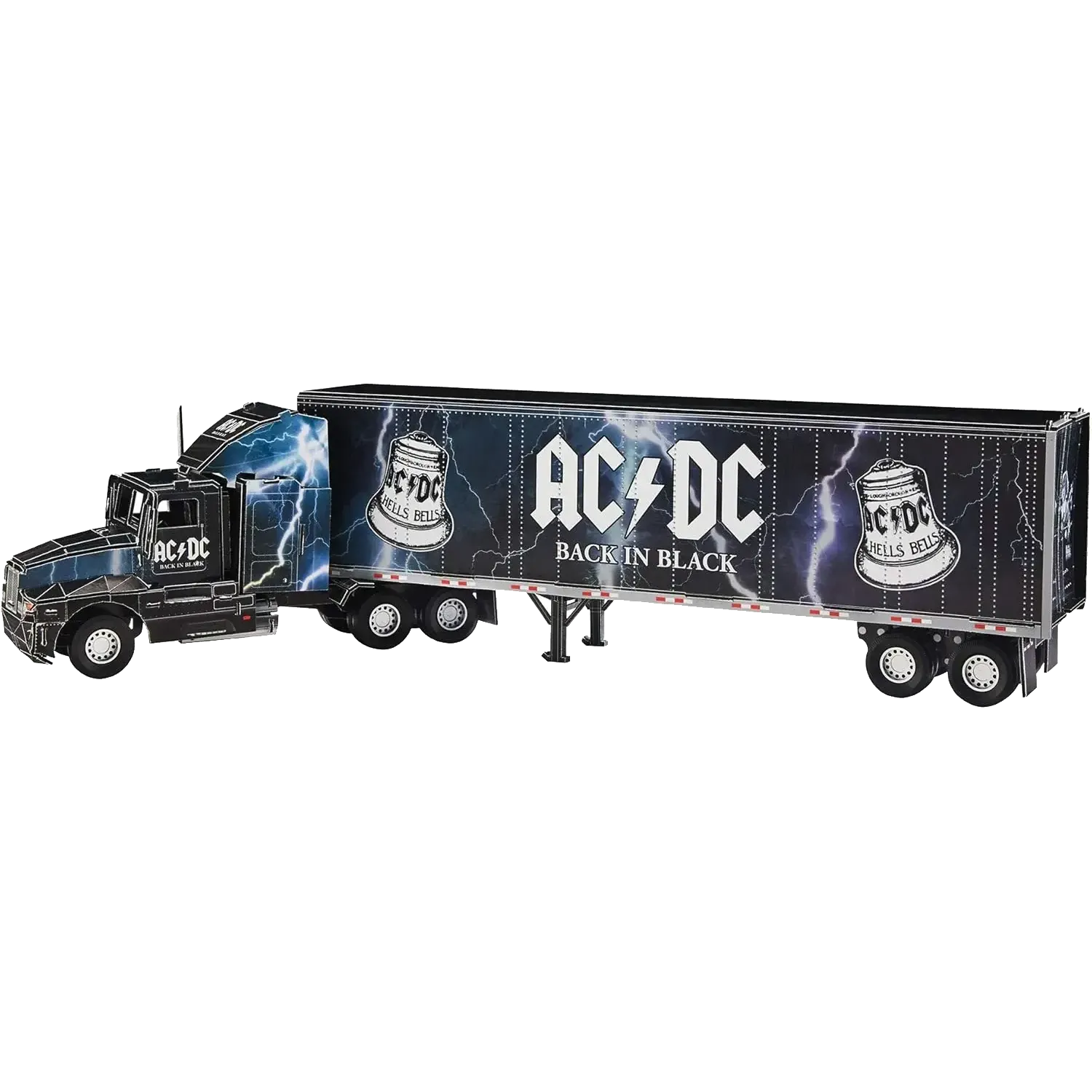 Vue complète du camion AC/DC une fois monté – modèle 3D à collectionner