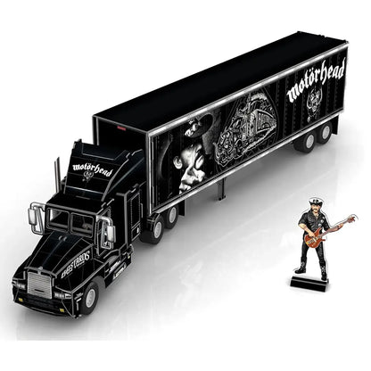 Image de la boîte du puzzle 3D Motorhead représentant le tour truck