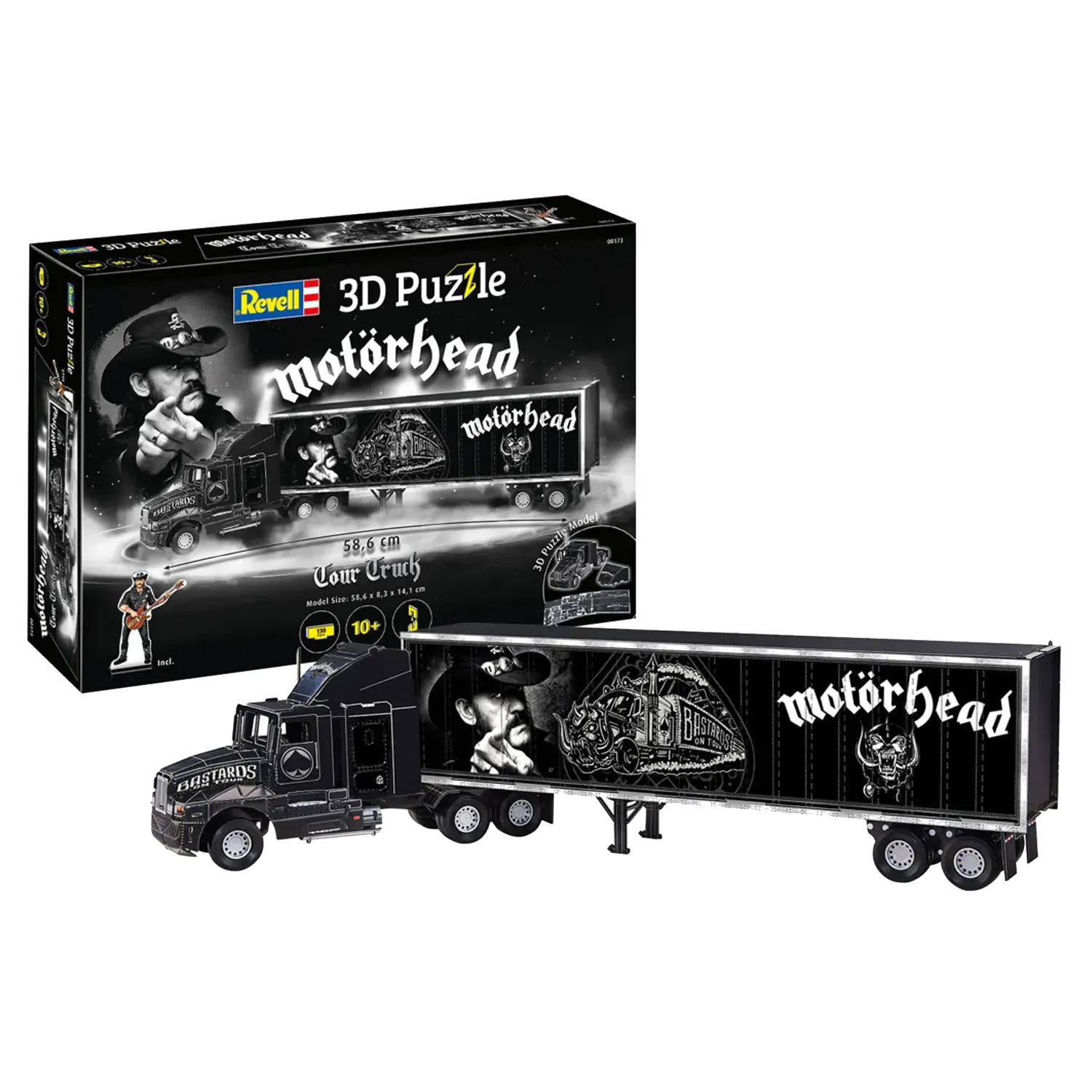 Vue complète du camion Motorhead une fois monté – modèle 3D à collectionner
