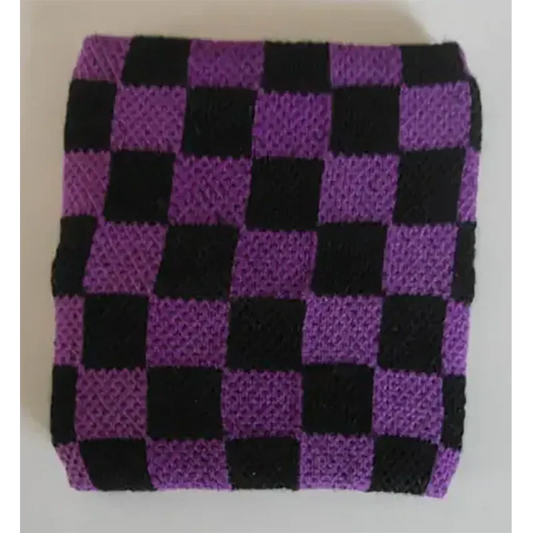 Poignet Damier violet & noir